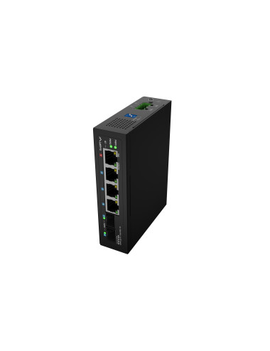 Lanberg Switch Light IndustrialPoE 1xBT 3xAT 2xSFP Din Unmanagment Gigabit Ethernet | ILGE-4P-2S-90 | Unmanaged