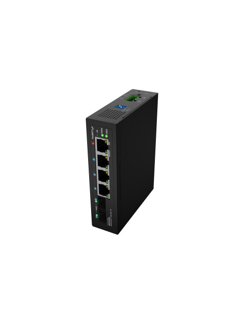 Lanberg Switch Light IndustrialPoE 1xBT 3xAT 2xSFP Din Unmanagment Gigabit Ethernet | ILGE-4P-2S-90 | Unmanaged