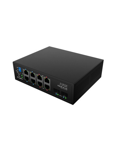 Lanberg Switch PoE 4xBT 4xAT 4xSFP Din Unmanagment Gigabit Ethernet | ILGE-8P-2S-120 | Unmanaged | Din rail