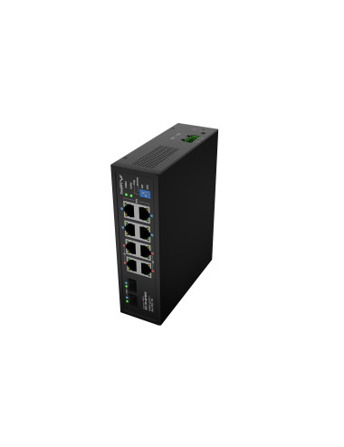 Lanberg Switch PoE 4xBT 4xAT 4xSFP Din Unmanagment Gigabit Ethernet | ILGE-8P-2S-120 | Unmanaged | Din rail