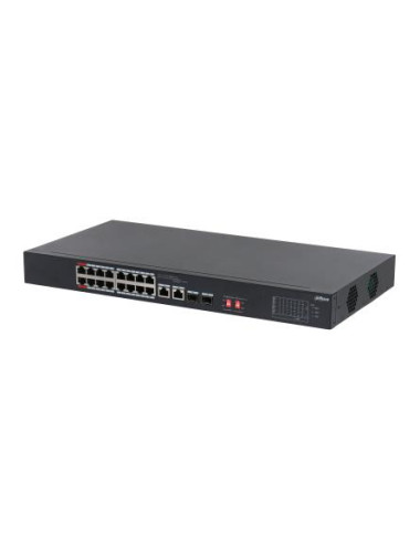 Switch|DAHUA|S3218-16ET-135|Switch type Unmanaged|Switch layer L2|Rack mounting Yes|Stackable Yes|Form factor 1U|16xRJ-45 ports|