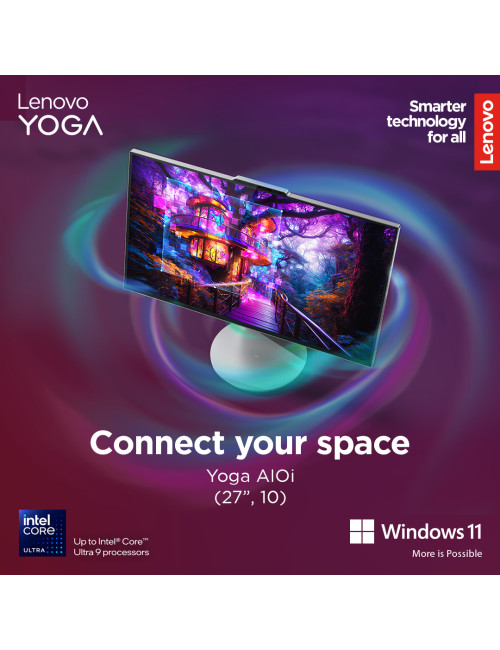 Lenovo Yoga | 27IAH10 | Desktop | AIO | 27 " | Inte Core Ultra 7 | 255H | 16 GB | Soldered LPDDR5x | 1000 GB | Intel Arc 140T GP