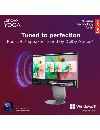 Lenovo Yoga | 27IAH10 | Desktop | AIO | 27 " | Inte Core Ultra 7 | 255H | 16 GB | Soldered LPDDR5x | 1000 GB | Intel Arc 140T GP