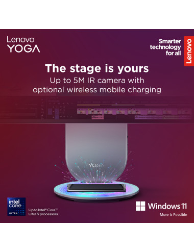 Lenovo Yoga | 27IAH10 | Desktop | AIO | 27 " | Inte Core Ultra 7 | 255H | 16 GB | Soldered LPDDR5x | 1000 GB | Intel Arc 140T GP