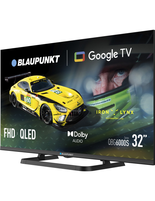 Blaupunkt QLED TV | 32QBG6000S | 32 | Smart TV | Google TV | Black