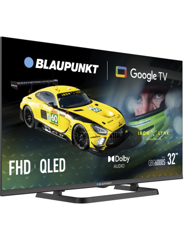 Blaupunkt QLED TV | 32QBG6000S | 32 | Smart TV | Google TV | Black