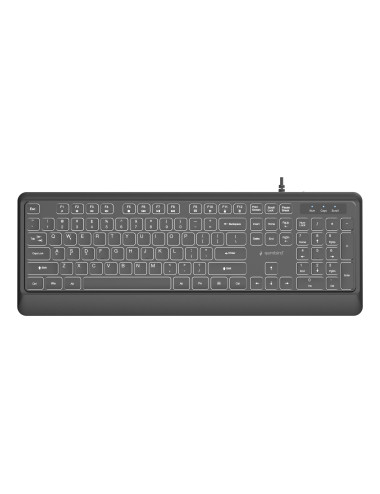 KEYBOARD MULTIMEDIA USB ENG/BLACK KB-UML-04 GEMBIRD