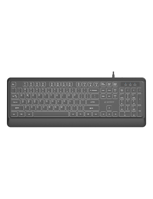 KEYBOARD MULTIMEDIA USB ENG/BLACK KB-UML-04 GEMBIRD