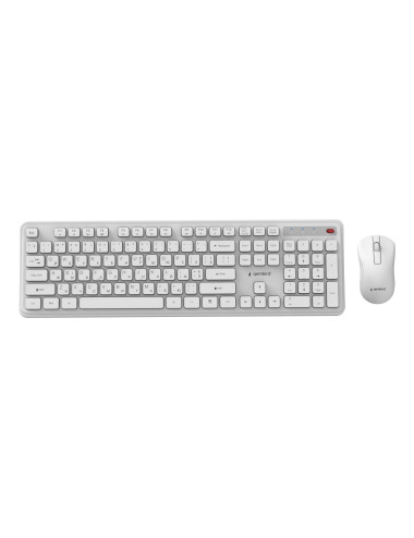 KEYBOARD +MOUSE WRL CYRILLIC/WH KBS-WPS-01-W-CYRL GEMBIRD