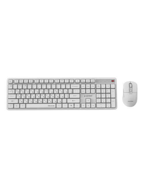 KEYBOARD +MOUSE WRL CYRILLIC/WHT KBS-WMS-01-W-CYRL GEMBIRD