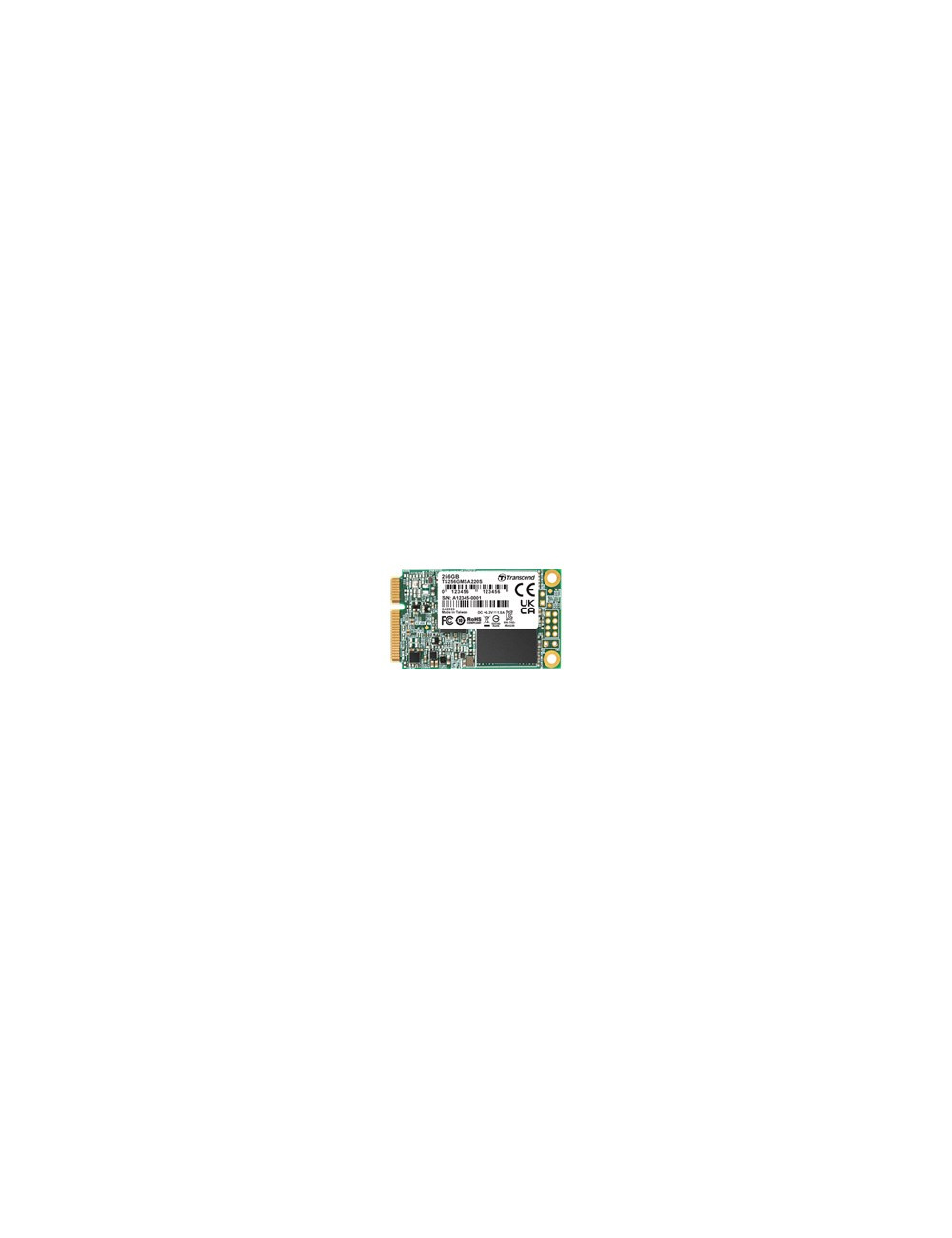 TRANSCEND 256GB mSATA SSD SATA3 3D TLC