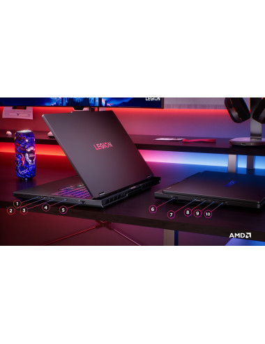 Lenovo Legion Pro 5 16ADR10 | Eclipse Black | 16 " | IPS | WQXGA | 2560 x 1600 pixels | 240 Hz | Anti-glare | AMD Ryzen 9 | 8945