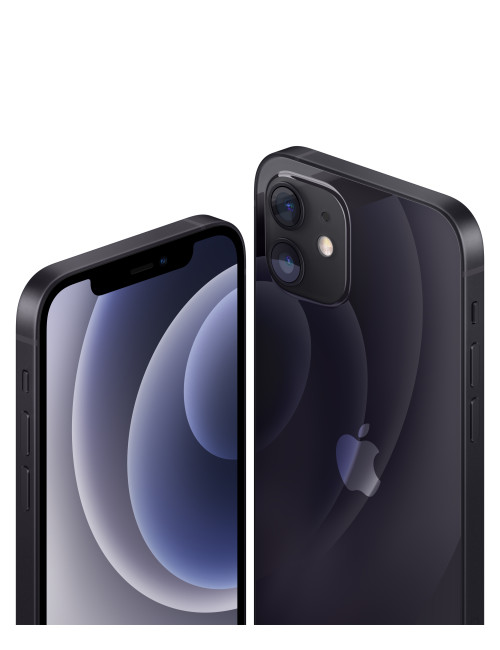 Apple iPhone 12 Black, 6.1 ", XDR OLED, 2532 x 1170 pixels, Apple, A14 Bionic, Internal RAM 4 GB, 64 GB, Single SIM, Nano-SIM an