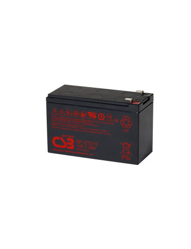PCM | Battery 12V 7.2Ah F2 Pb CSB | CSB-GP1272