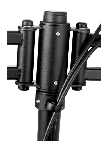 EDBAK SV11 desk mount for three 19 -27 monitors, curved | EDBAK