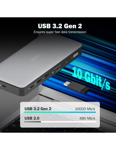 Digitus USB-C Docking Station, 11-port | DA-70917 | HDMI ports quantity 2 | Ethernet LAN