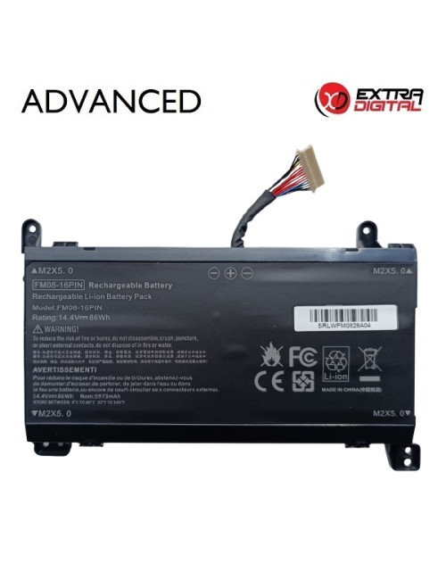 Nešiojamo kompiuterio baterija HP FM08, 86Wh, 5973mAh, 16 pin, Extra Digital Advanced
