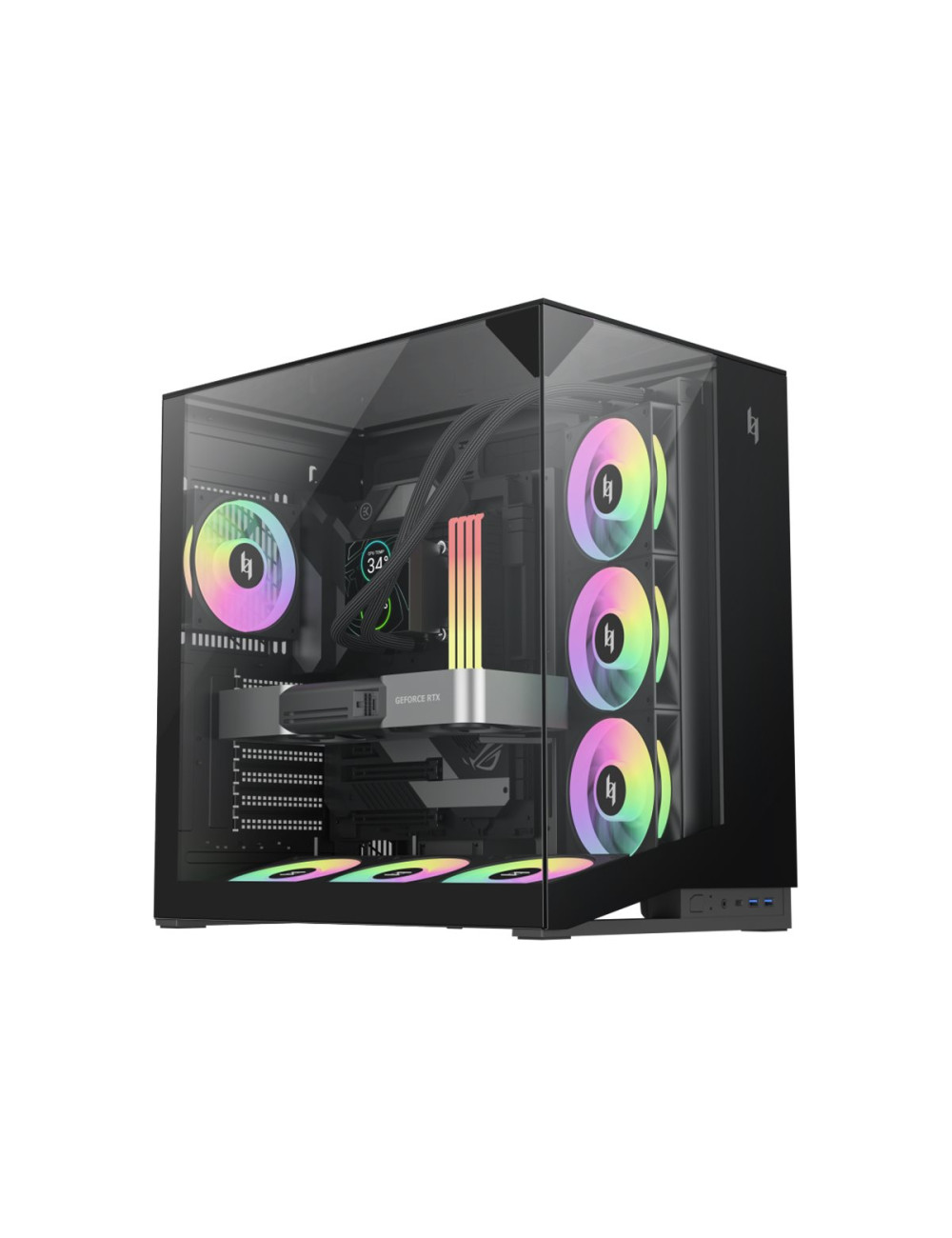 Gamemax Case | NEX C56 VC BK | ATX