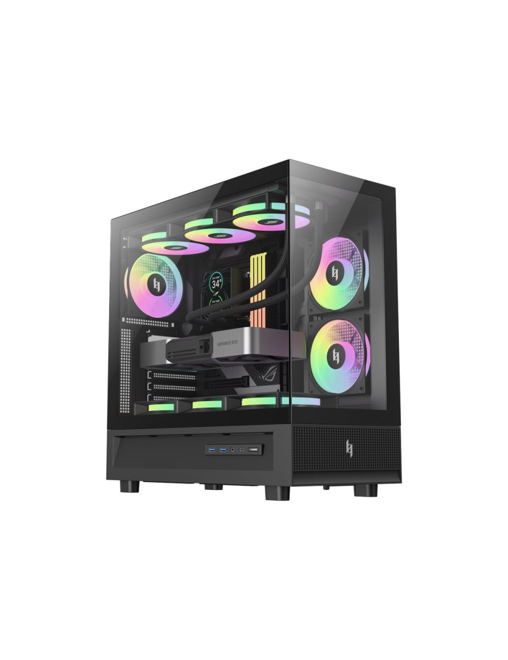 Gamemax Case | NEX C51 BK | ATX/BTF