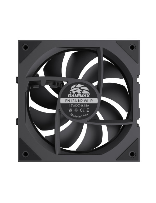 Gamemax FN12A-N2 WL-R | Case fan | Black