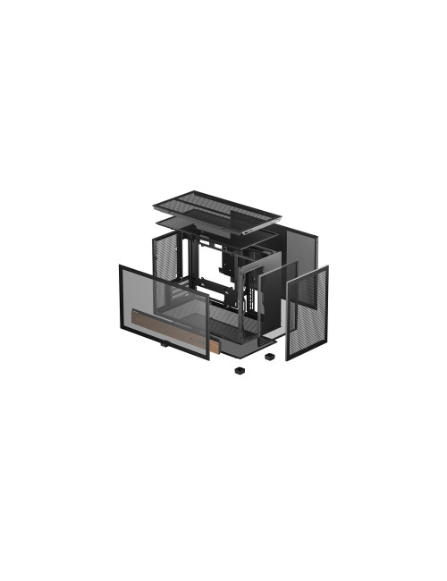 Deepcool Case | CH260 Wood | Black | Micro Tower