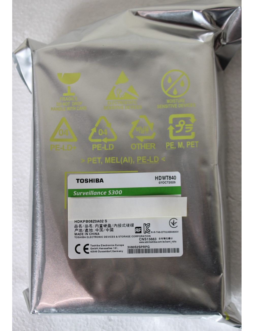 SALE OUT. Toshiba S300 Surveillance Hard Drive 3,5" 4TB BULK/OEM | Toshiba REFURBISHED