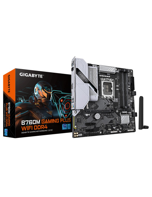 Mainboard|GIGABYTE|B760M GAMING PLUS WIFI DDR4 (REV. 1.1)|Intel B760|LGA 1700|micro ATX|RAM DDR4-SDRAM|4xSlots|Wi-Fi Yes|Bluetoo