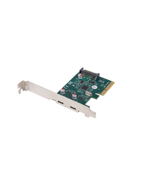 Lanberg PCI-Express X1 Card to 2X USB-C 3.2 GEN 2X1 Low profile | PCE-UC3-002