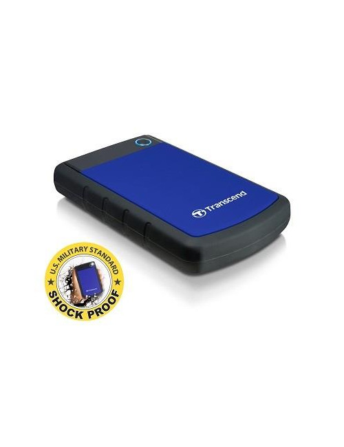 External HDD|TRANSCEND|StoreJet|1TB|USB 3.0|Colour Blue|TS1TSJ25H3B