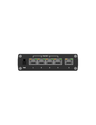 Teltonika Ethernet Switch 5x1GbE, POE af/at (TSW100010040) | TSW100 | Unmanaged | Wall-mountable