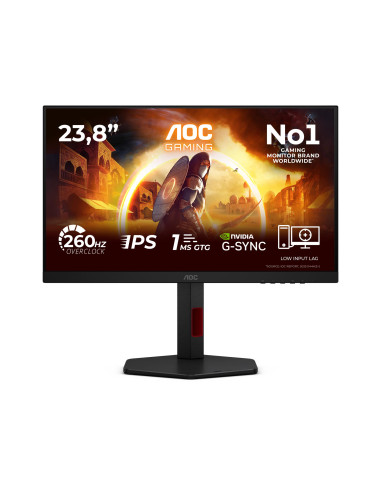 LCD Monitor|AOC|23.8 "|1920 x 1080 pixels|Full HD|Native aspect ratio 16:9|LED|Flat|24G4ZR