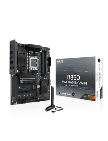 Mainboard|ASUS|AMD B850|Socket AM5|ATX|RAM DDR5-SDRAM|4xSlots|Wi-Fi Yes|Bluetooth Yes|3xNumber of M.2 (M) slots|B850MAXGAMINGWIF