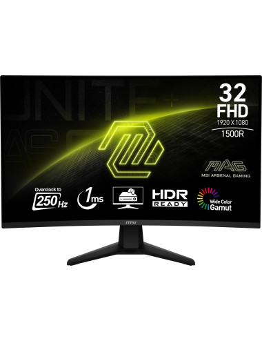 LCD Monitor|MSI|31.5 "|1920 x 1080 pixels|Full HD|Native aspect ratio 16:9|Curved|MAG32C6X