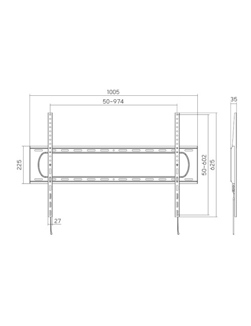 Sunne Wall mount | 60-120-LP Heavy-duty Fixed TV Wall Mount | 60-120 " | Maximum weight (capacity) 120 kg