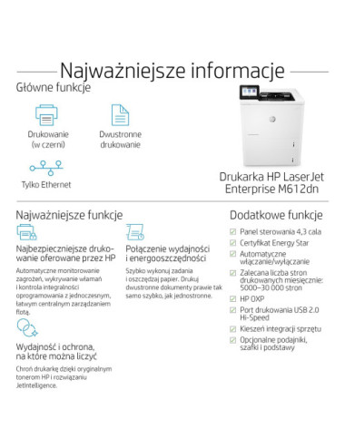 HP LaserJet Enterprise M612dn