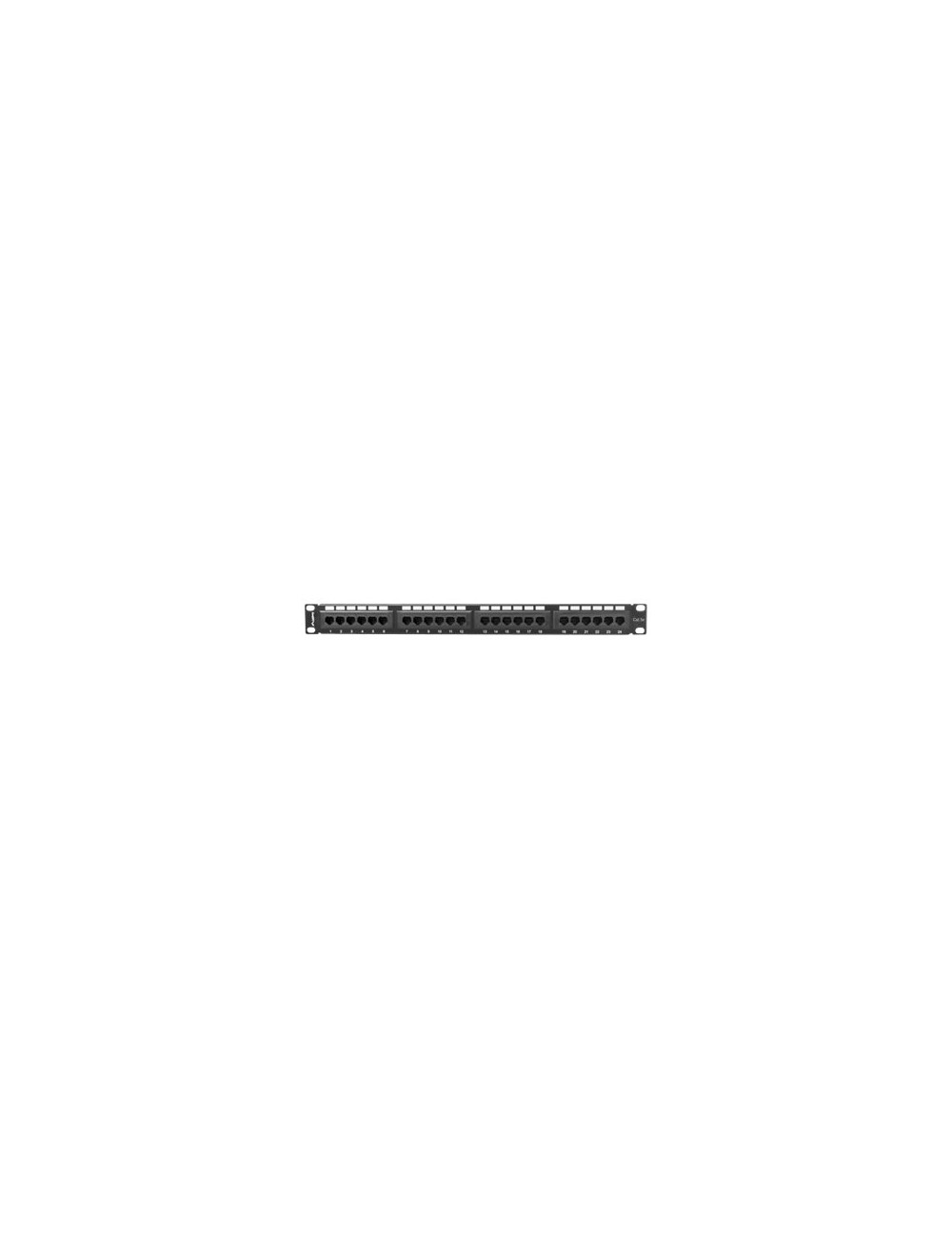 Lanberg | Patch Panel 24 port 1U 19" CAT.5E UTP | PPU5-1024-B | Black