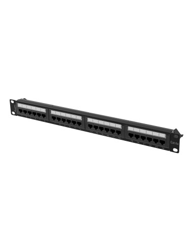 Lanberg | Patch Panel 24 port 1U 19" CAT.6A UTP | PPUA-1024-B | Black