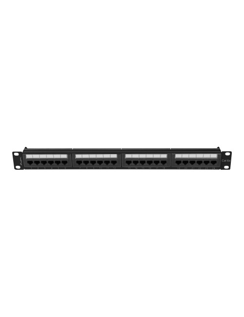 Lanberg | Patch Panel 24 port 1U 19" CAT.6A UTP | PPUA-1024-B | Black