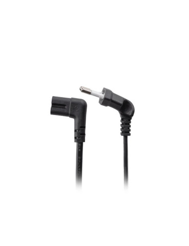 Lanberg CEE 7/16 to IEC 320 C7 Euro (radio) power cord 3m angled VDE | CA-C7CA-12CC-0030-BK