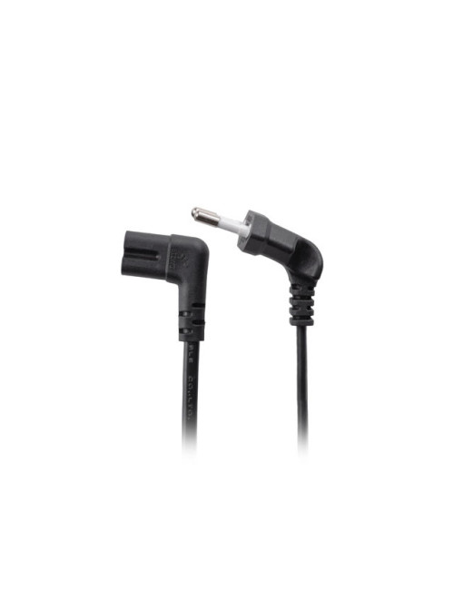 Lanberg CEE 7/16 to IEC 320 C7 Euro (radio) power cord 3m angled VDE | CA-C7CA-12CC-0030-BK