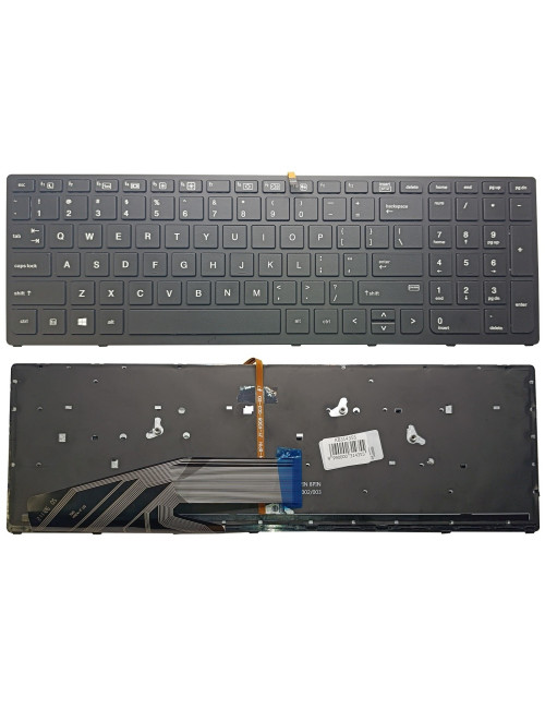 Klaviatūra HP ZBook 15 G3, G4, 17 G3, G4 (US) su pašvietimu