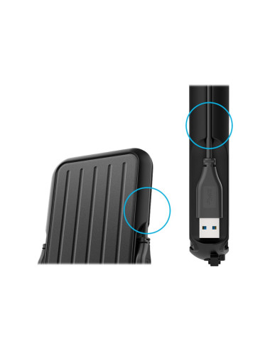 Portable Hard Drive | ARMOR A66 | 2000 GB | USB 3.2 Gen1 | Black