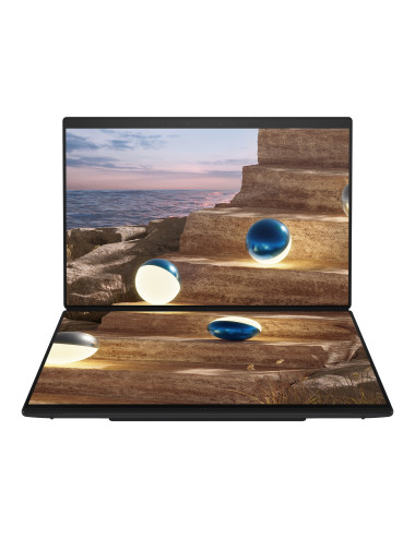 Asus | Zenbook Duo UX8407AA-SN066W | Moher Gray | 14 " | OLED | Touchscreen | 2.8K | 2880 x 1800 pixels | 144 Hz | Anti-Reflecti