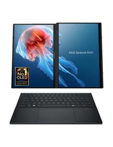 Asus | Zenbook Duo UX8406CA-QL287W | Inkwell Gray | 14 " | OLED | Touchscreen | FHD | 1920 x 1200 pixels | Intel Core Ultra 7 | 