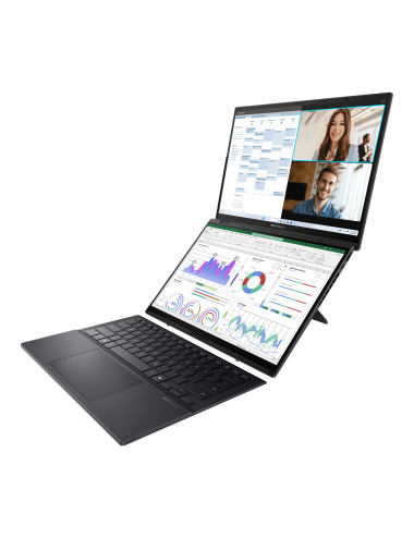 Asus | Zenbook Duo UX8406CA-QL287W | Inkwell Gray | 14 " | OLED | Touchscreen | FHD | 1920 x 1200 pixels | Intel Core Ultra 7 | 