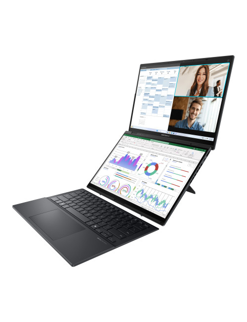 Asus | Zenbook Duo UX8406CA-QL287W | Inkwell Gray | 14 " | OLED | Touchscreen | FHD | 1920 x 1200 pixels | Intel Core Ultra 7 | 