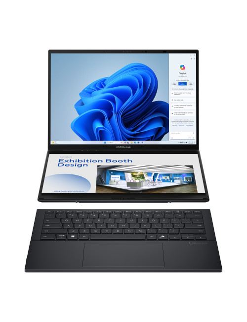 Asus | Zenbook Duo UX8406CA-QL287W | Inkwell Gray | 14 " | OLED | Touchscreen | FHD | 1920 x 1200 pixels | Intel Core Ultra 7 | 