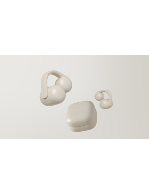 Sony | Earbuds | LinkBuds WF-LC900 Clip | Bluetooth | Open-Ear | Greige | Wireless