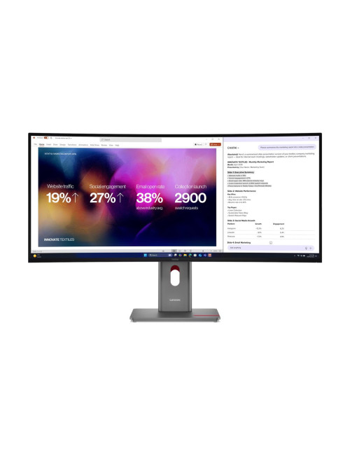 Lenovo | ThinkVision P40WD-40 | 39.7 " | IPS | WUHD | 21:9 | 120 Hz | 4ms GtG (Extreme mode) / 6ms GtG (Typical mode) ms | 5120 