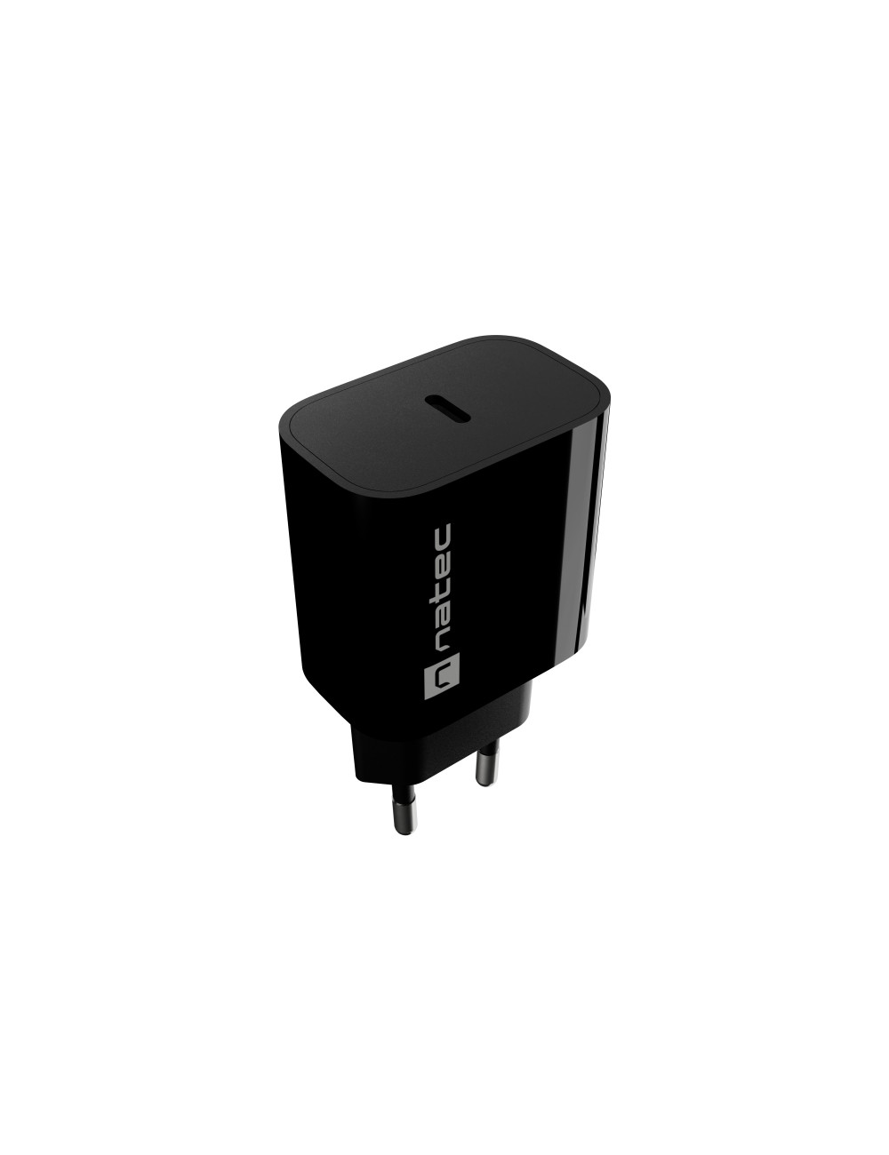 Natec Ribera USB Charger 1X USB-C 20W, Black
